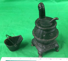 Vintage Mini Cast Iron  Coal/Wood Stove with Coal Bucket picture