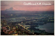 Seattle & Mt. Rainier: A Majestic Vintage Postcard picture