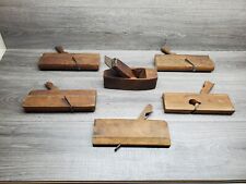 Lot Of 5 Vintage Wooden Planers picture