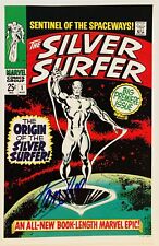 Stan Lee Signed Silver Surfer #1 11x17 Marvel Art Lithograph 1993 LOA Cert picture