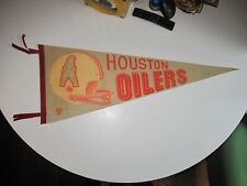 NFL Football 1960-70's Two Bar Helmet HOUSTON OILERS Off. Licensed Pennant picture