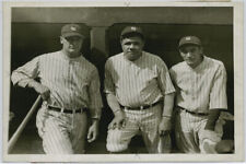 Old 4X6 Photo Lou Gehrig, George Herman [Babe] Ruth and Tony Lazzeri 101050 picture