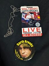 Garth Brooks Chris Gaines 1999  Promo Pin Button Pinback & 90s Back Stage Pass  picture