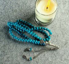 REAL Turquoise Islamic Prayer 99 beads, Tasbih, Misbaha, Tasbeeh, Sibha, Rosary picture