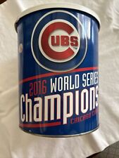 2016 Chicago Cubs  Empty Metal Tin Bucket with lid - 8