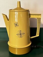 Regal Poly Perk Coffee Pot Gold Starburst Electric Percolator 4-8 Cup VIDEO picture
