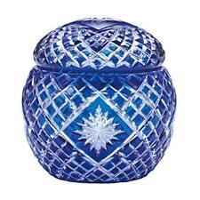  Edo Kiriko Star Kiri Blue Made with Cagami Crystal Made in Japan  picture