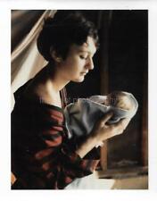 Portrait Of a Woman With a Baby Doll  FOUND PHOTOGRAPH Color VINTAGE 910 13 D picture