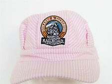 Durango & Silverton Narrow Gauge Railroad & Museum Pink Stripe Cap Hat Youth picture