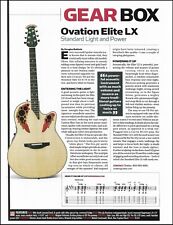 Ovation Elite LX + Schecter C-1 E/A electric/acoustic guitar review 2004 article picture