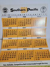 Vintage 1984 Southern Pacific Poster Calendar Olympics 1980s VTG 22