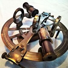 Antique Nautical Round Sextant 8 inch German Style Collectible Decorative picture