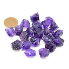Natural African Amethyst Rough Loose Stone Raw Stone 10 to 15mm Wholesale Lots picture