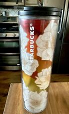Starbucks Desert Cactus Flower White Floral Double Wall Tumbler Mug Cup 16oz picture