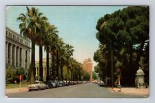 Sacramento CA-California, Tenth Street, Scenic View, Vintage c1950 Postcard picture