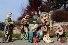 Nativity Set 7pc 24 inch Tall Removable Jesus Large Outdoor Indoor picture