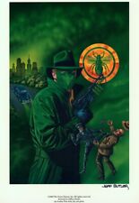 1990 Jeff Butler SIGNED Green Hornet & Kato OTR / Pulp Hero Comic Art Print picture