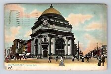 Buffalo NY-New York, Savings Bank, Antique, Vintage c1907 Postcard picture