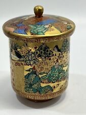 Antique Japanese Genuine Kutani Ceremonial Wedding Lidded Tea Cup 4
