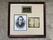 Authentic Patrick Henry 1785 Autograph With Frame And Picture (NICE) picture