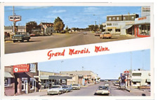 Grand Marais MN Vtg Postcard Street Scene Fairview Arrowhead El Ray c1950s 60s picture