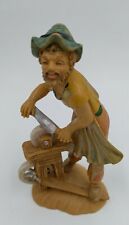 Pellegrini Francesco  - Nativity Man With Spinning Stone Figure  - Italy Vintage picture
