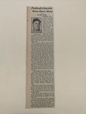 Jim Greengrass Portland Beavers 1959 Sporting News Baseball 2X9 Panel picture