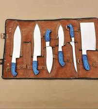 6 Pieces Custom Handmade Forged Steel Blade Chef Kitchen Knife Set picture