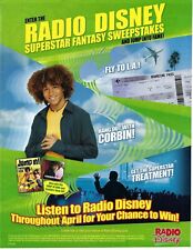 2007 Radio Disney Superstar Sweepstakes Corbin Bleu Original Print Ad/Poster picture