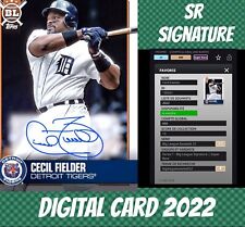 Topps Colorful 22 Cecil Fielder SR Big League Signature 2022 Digital Card picture