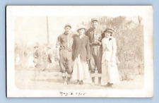 RPPC 1915. WHEELER, OREGON BASEBALL PLAYERS POSING WITH GALS. POSTCARD 1A36 picture