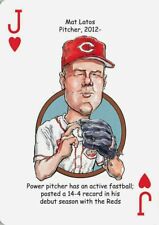 Mat Latos Pitcher Cincinnati Reds Single Swap Playing Card  picture