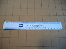 Vintage 1969 Volkswagen Dealership Promotional Scale/Ruler~7