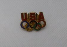 Vintage USA Olympic Rings Lapel Hat Pin picture