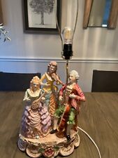 Capodimonte Large Figural Lamp, Three Figures Playing Instruments picture