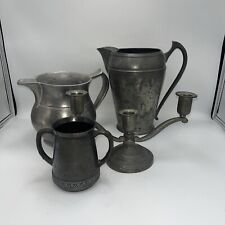 Antique & Vintage PEWTER ~ Artisan Lot PAIRPOINT, OLD GLORY, WILTON, SILVERCRAFT picture