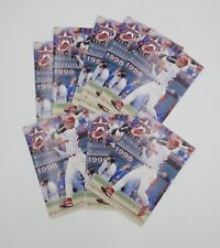 lot of 9 TEXAS RANGERS pocket schedules 1998 RUSTY GREER picture