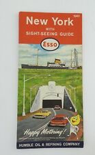 1961 Esso Road Map: New York with Sight-seeing Guide   picture