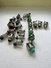 Nice Red Green Clear Jewel Panel Light / Old Vintage Ham Radio Tube Transmitter picture