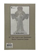 Dicksons Resin Tabletop Cross White The Lord is My Shepherd 18 Inch  Damaged Box picture
