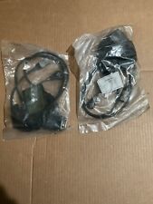 NOS HARRIS RADIO HEADSET UNITS 5 PIN RF-3020-HS003 LOT OF 2 HMMWV M1151A2 M1114 picture