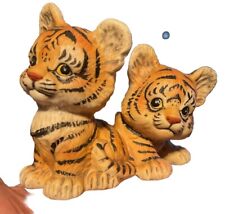 1984 Vintage Enesco Endangered Young'uns Porcelain Tigers Figurine Morehead picture