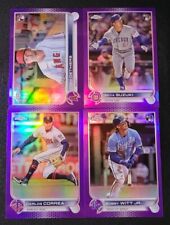 2022 Topps Chrome Update PURPLE REFRACTORS with Rookies You Pick the Card picture