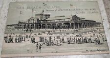 *RARE* 1888 VICTORIAN TRADE CARD SEA BEACH PALACE RAILROAD CONEY ISLAND, NY picture