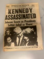 JFK Assassination Original Daily News Newspaper November 1963 picture