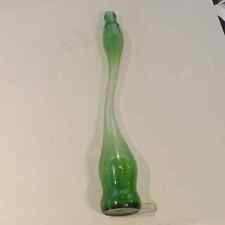 Rare vintage opaque green stretched long soda bottle picture