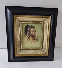 Vintage Small Metalcraft Framed Art with 1937 Sallman Jesus Picture picture
