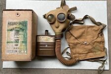 World War II Imperial Japanese Improved Civilian Gas Mask Set, 1941 picture