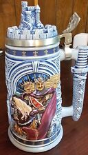 1995 Avon “Knights of the Realm” Vintage Lidded Beer Stein King Arthur Camelot picture