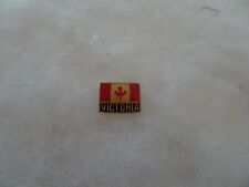 Victoria Canada maple leaf flag Vintage logo pin picture